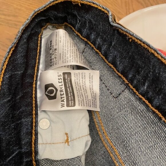 Levi's 501 Skinny Women's Size 28x28 Button Fly Denim Blue Jeans - Picture 3 of 6